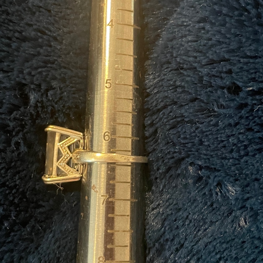 Sterling Silver Ring With Clear Setting -- Beauti… - image 3